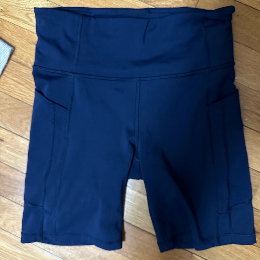 Athleta navy spandex shorts